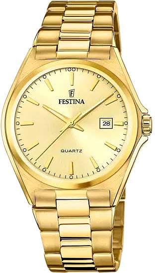 Festina Classicals F20555/3 Herrenuhr • Edelstahl • Champagner