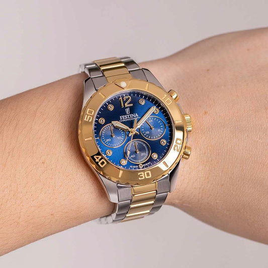 Festina Boyfriend F20604/3 Damenuhr • Sportlich • Edelstahl