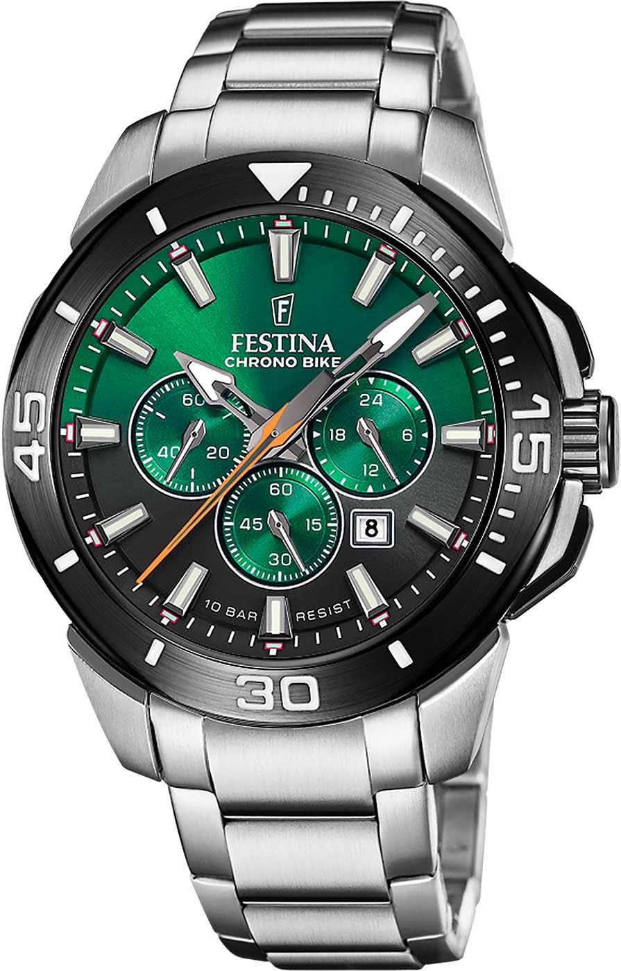 Festina Chrono Bike F20641/B Herrenuhr • Sportliches Design • Edelstahl