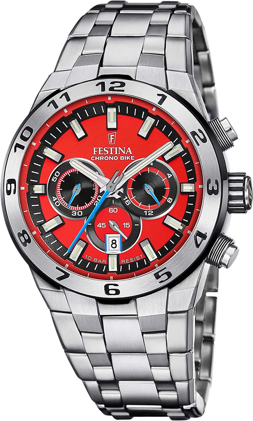 Festina F20670/5 Chrono Bike Herrenuhr • Edelstahl • 10 bar