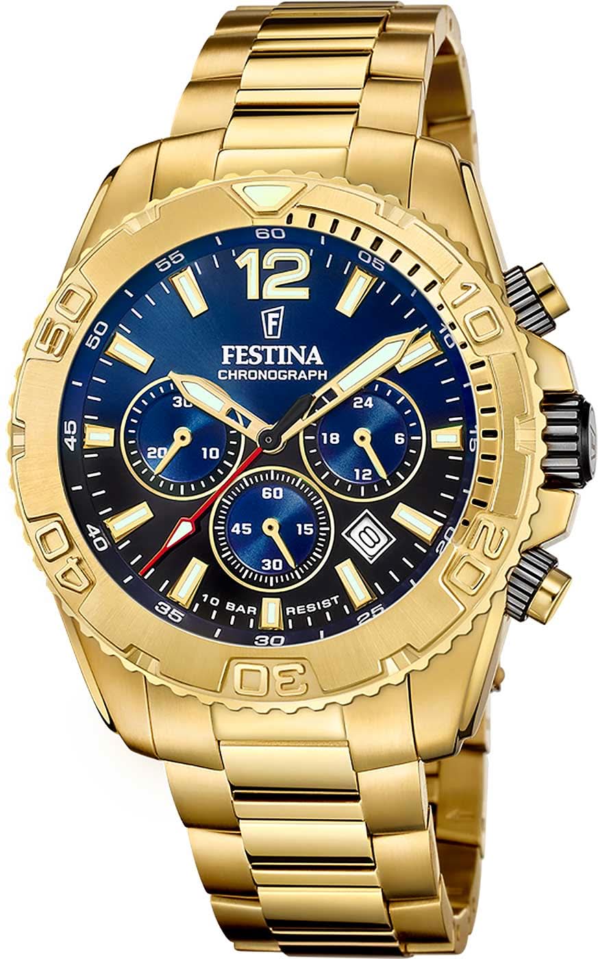 Festina Timeless Chronograph F20684/2 Herrenuhr • Sportliches Design • Quarzwerk