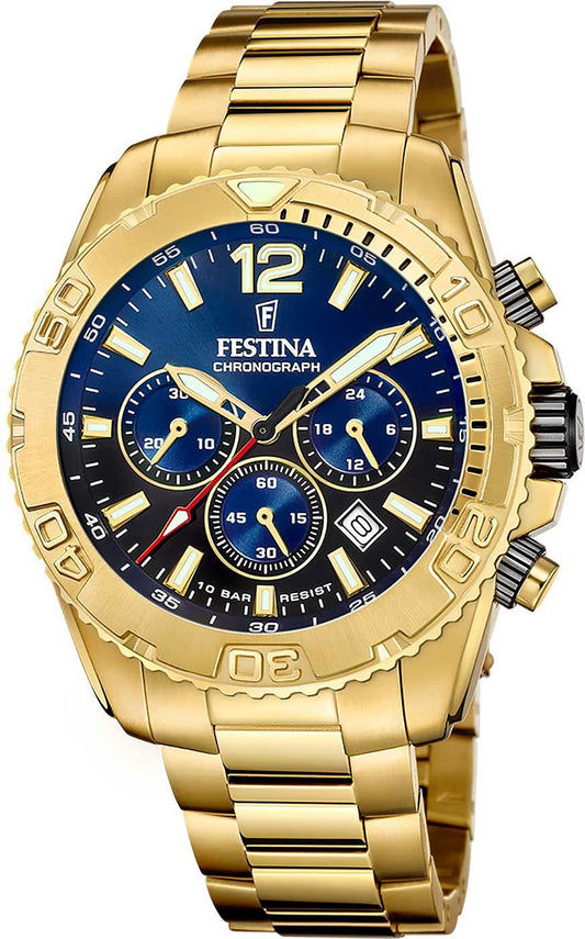 Festina Timeless Chronograph F20684/2 Herrenuhr • Sportliches Design • Quarzwerk