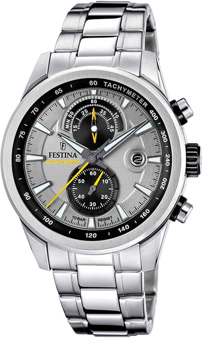 Festina Timeless Chronograph F20694/4 Herrenuhr • Edelstahl • Chronograph