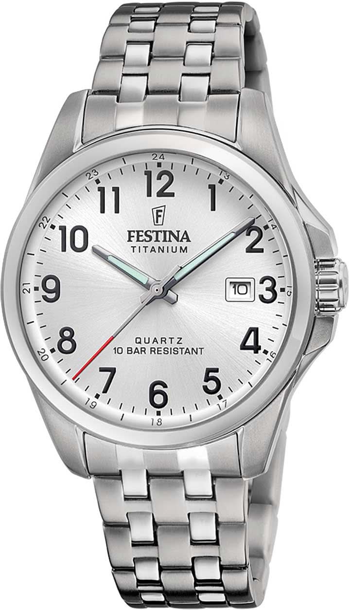 Festina Titanium F20696/1 Herrenuhr • Ultraleichtes Titan • 10 ATM Wasserdicht