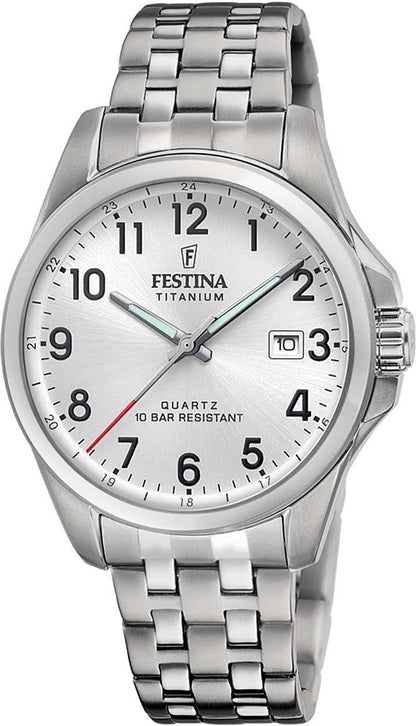 Festina Titanium F20696/1 Herrenuhr • Ultraleichtes Titan • 10 ATM Wasserdicht