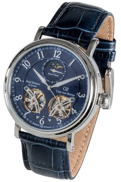 Carl von Zeyten Murg CVZ0054BLS Herren Armbanduhr Blau • Automatikwerk • Saphirglas