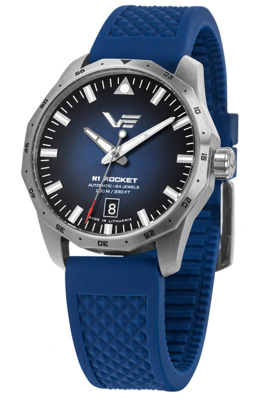 Vostok Europe Rocket N1 NH35-125A748-SIBLU Herren Automatikuhr Blau • Seiko NH35 Automatikwerk • Verschraubte Krone