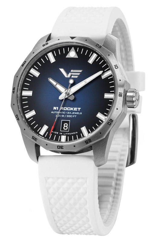 Vostok Europe Rocket N1 NH35-125A748-SIWHI Herrenuhr Weiß • Automatikwerk • 20 Bar Wasserdicht
