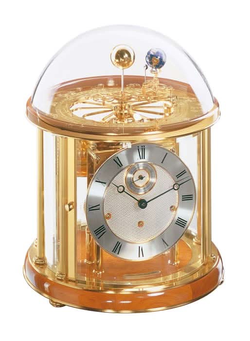 Hermle Tischuhr 35x29x29 cm Holz • Mit Tellurium • Westminster Glockenspiel