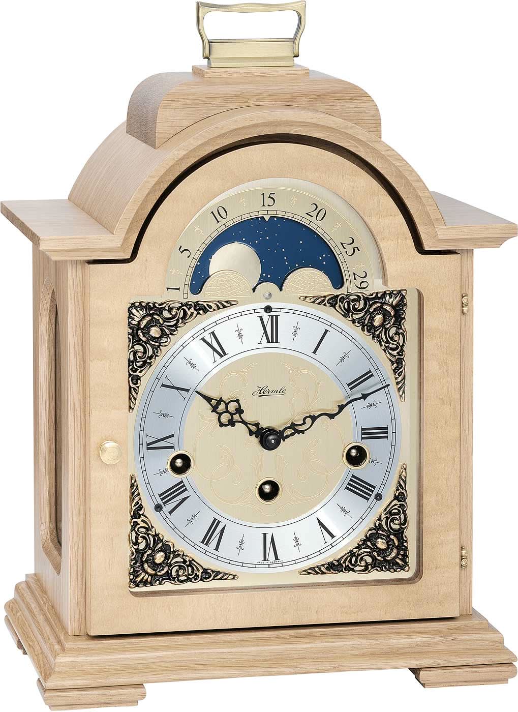 Hermle Tischuhr 30x21x14 cm Holz • Mondphase • Westminster-Melodie