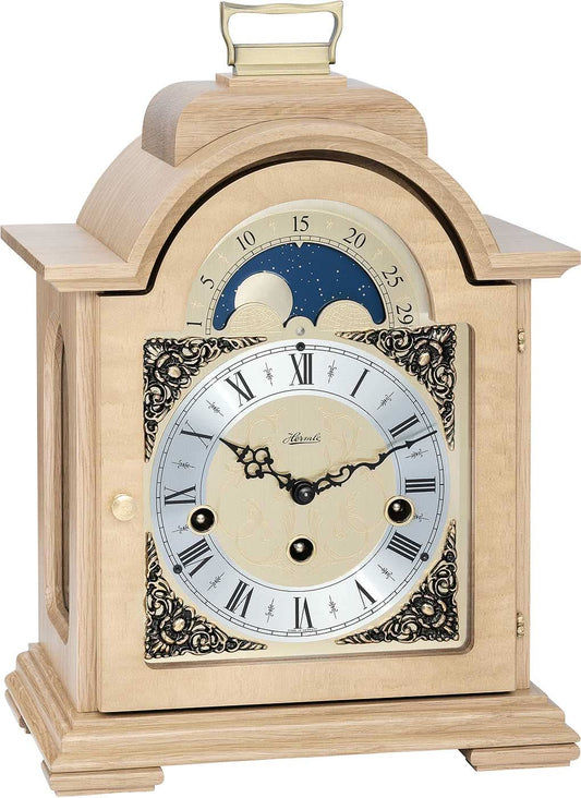 Hermle Tischuhr 30x21x14 cm Holz • Mondphase • Westminster-Melodie