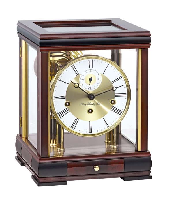 Hermle Tischuhr 30x23x21 cm Mahagoni • Westminster Schlagwerk • Edles Design