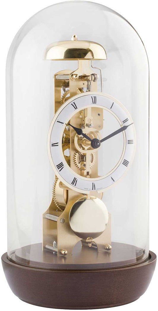 Hermle Tischuhr 30x15,5 cm Holz • Mechanisches Skelettwerk • Stunden Gong
