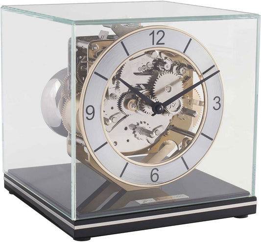 Hermle Tischuhr 17x17x18,5 cm Holz • Elegantes Design • Westminster Melodie