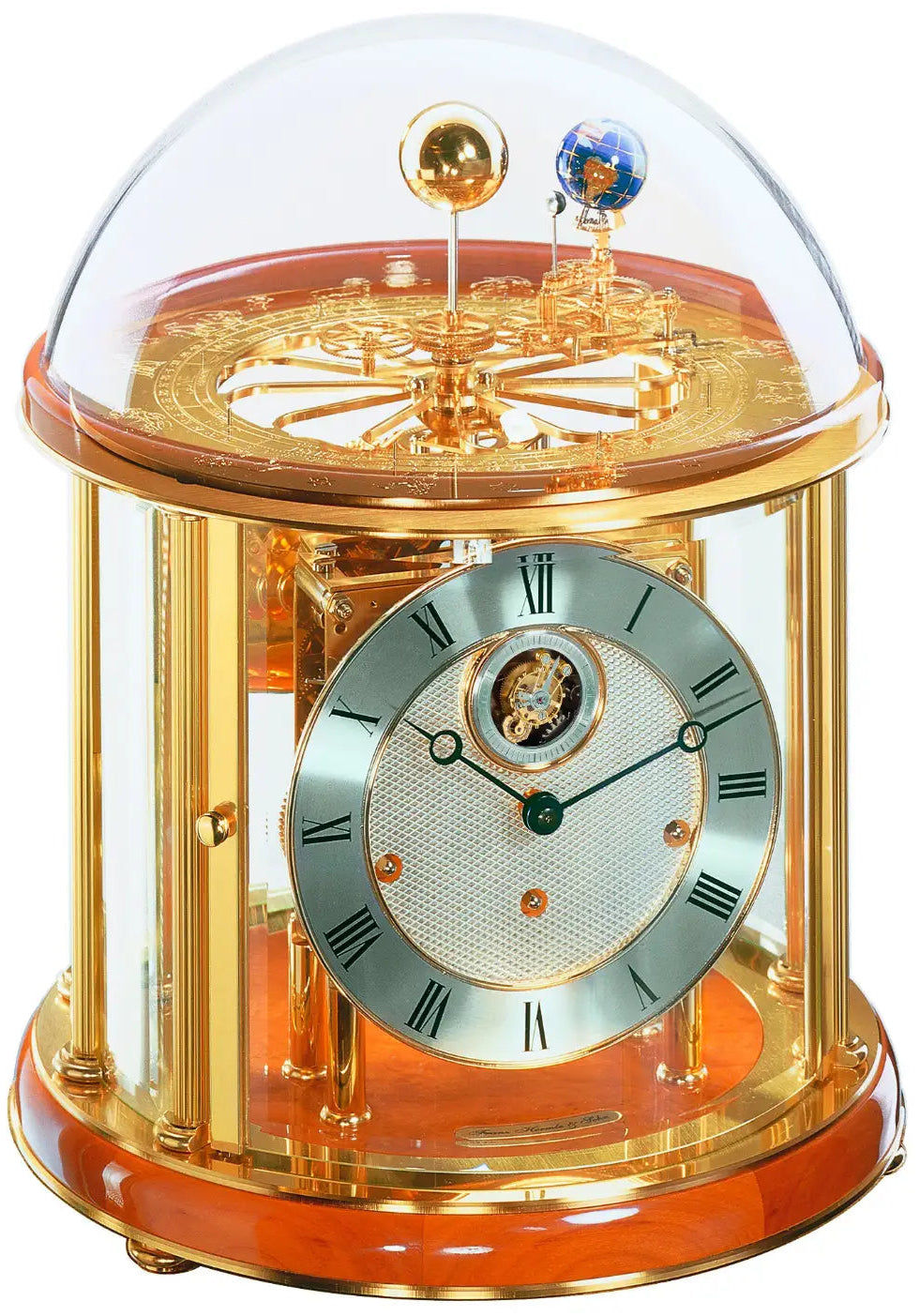 Hermle Tellurium 23069-V20352 Tischuhr • Tourbillon • Westminster-Schlagwerk