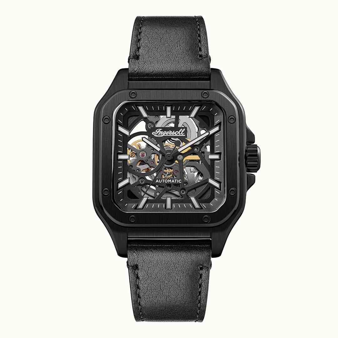 Ingersoll 1892 Ollie I14504 Herren Armbanduhr Schwarz • Automatikwerk • Mineralglas