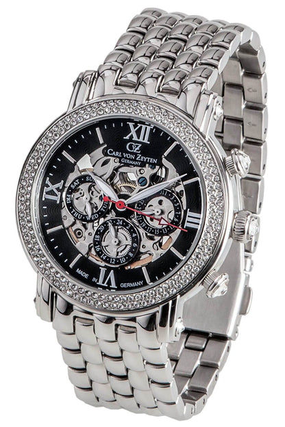 Carl von Zeyten Kniebis CVZ0062BKMS Damen Armbanduhr • Skelettuhrwerk • Automatik