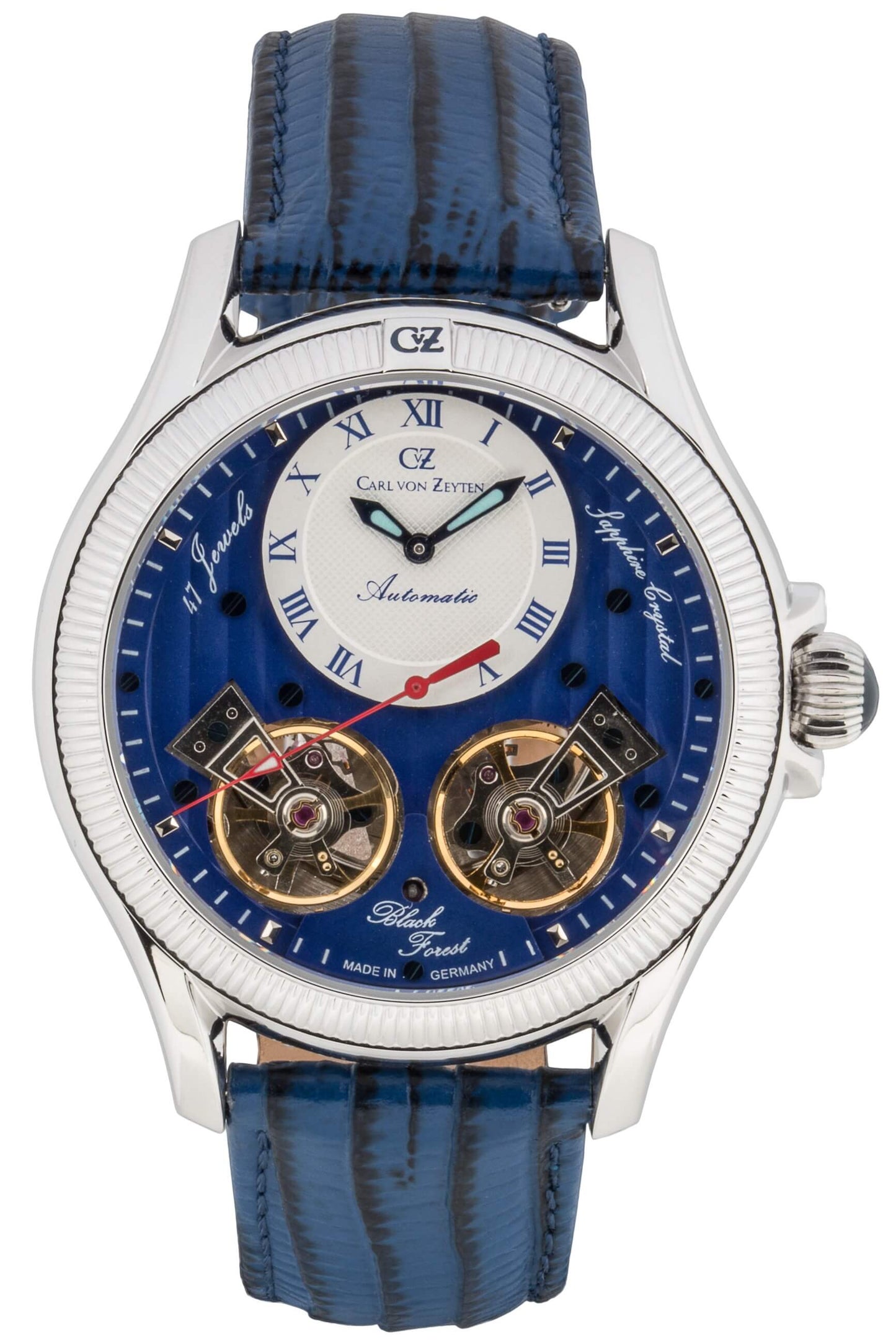 Carl von Zeyten Waldhaus CVZ0084SBLS Herrenuhr Blau • Saphirglas • Automatikwerk
