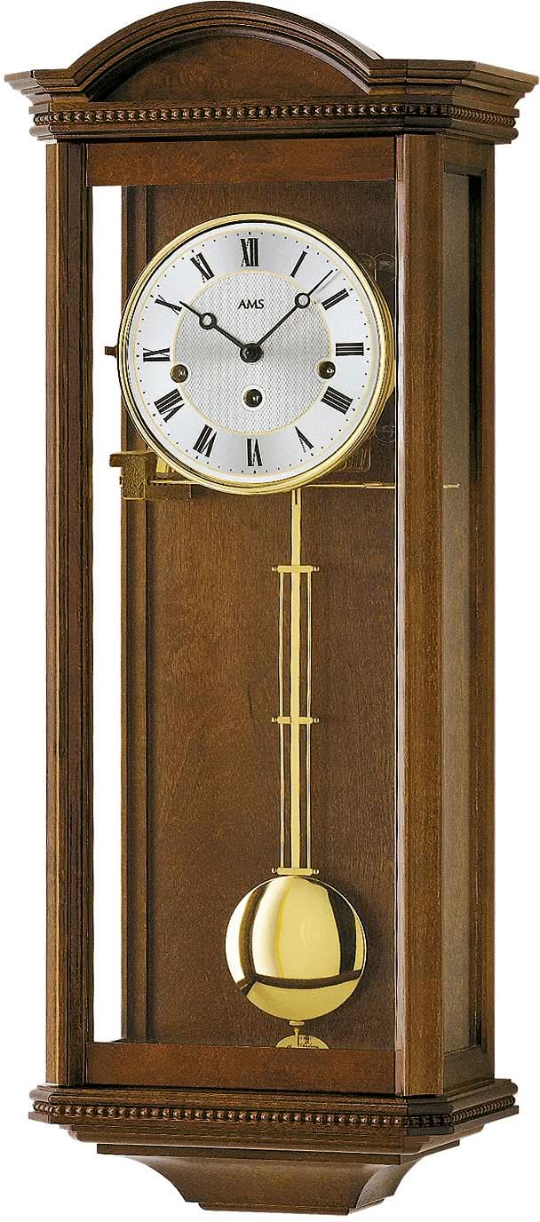 AMS Wooden Wall Clock • Westminster Chime • Mechanical Cable Movement