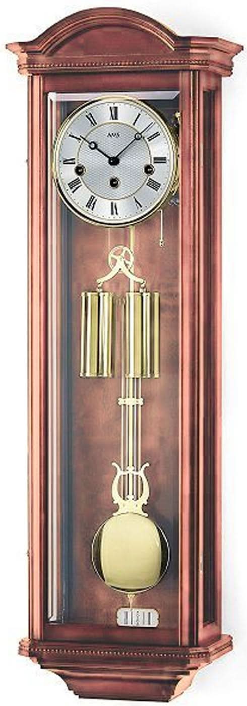 AMS Wall Clock 97x32x17 cm Wood • Mechanical 8-day movement • Westminster chime