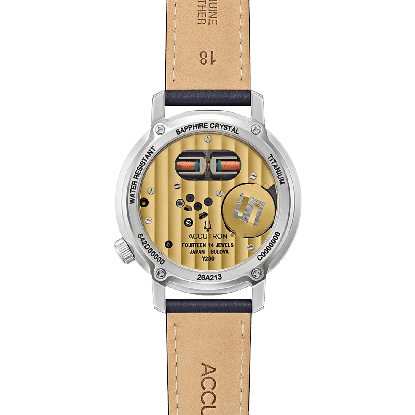 Bulova Accutron Spaceview 314 26A213 Herren Armbanduhr Grün • Stimmgabel-Kaliber • Super Titanium Gehäuse, Bild 3