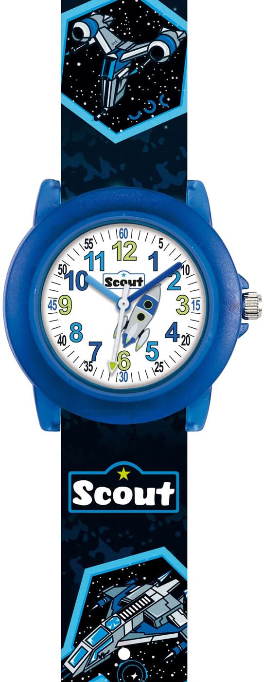 Scout 280305039 Jungen-Uhr • Pädagogisches Lernzifferblatt • 5 Bar Wasserdicht