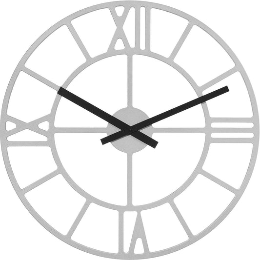 Hermle Wanduhr 50 cm Ø Holz • Minimalistische Eleganz • Transparentes Zifferblatt