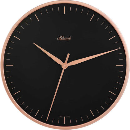 Hermle Wall Clock 40 cm Ø Metal • Silent Quartz Movement • Modern Design