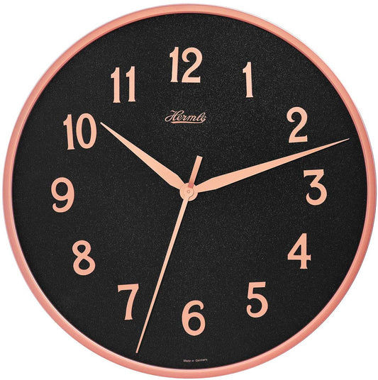 Hermle Wanduhr 40 cm Ø Metall • Modern • Leises Uhrwerk
