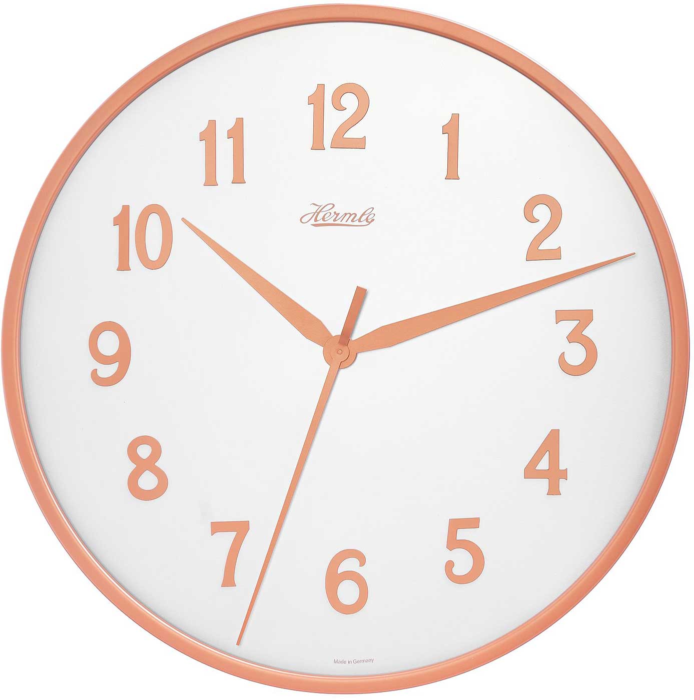 Hermle Wall Clock 40 cm Ø Metal • Quartz Movement • Silent