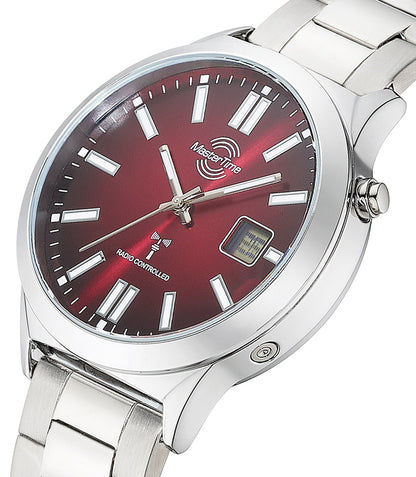 Master Time Super Power MTGA-10945-81M Herrenuhr Rot • Funkuhr • Mineralglas, Bild 2