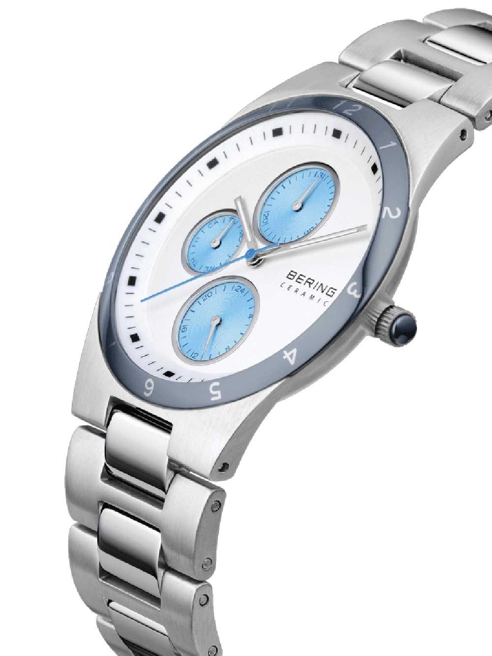 Bering Ceramic 32339-707 Herren Armbanduhr Silber • Saphirglas • Keramiklünette, Bild 2