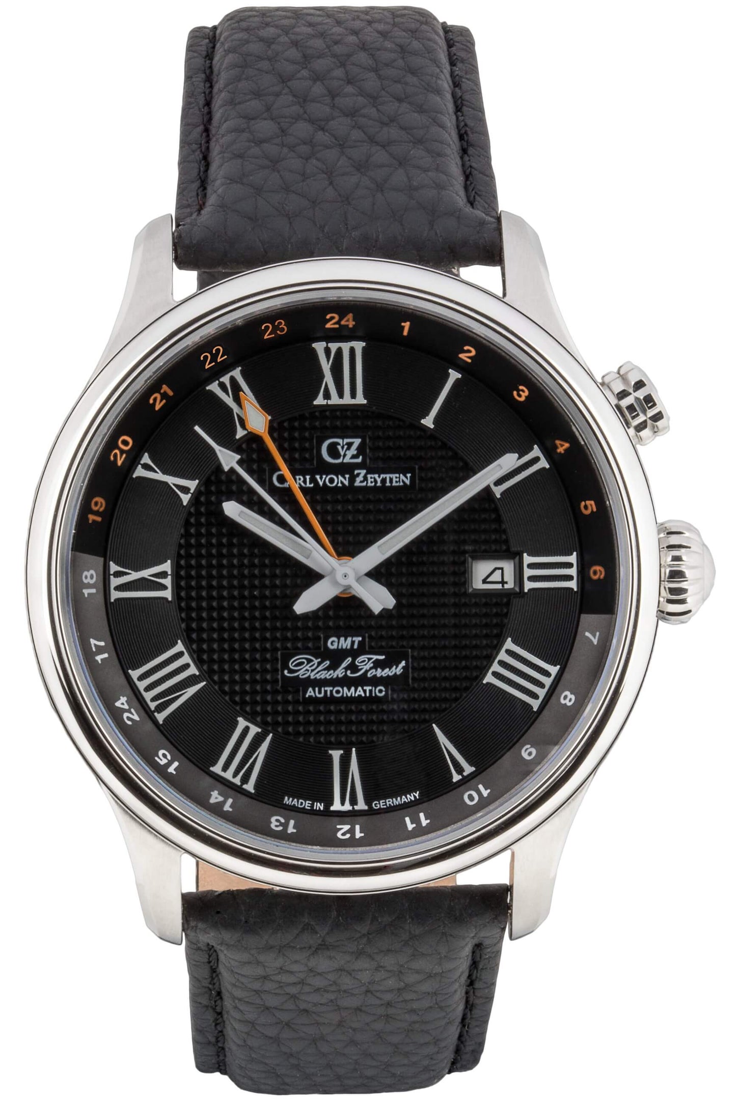 Carl von Zeyten Rench CVZ0087BKS Herrenuhr Schwarz • Saphirglas • Automatikwerk