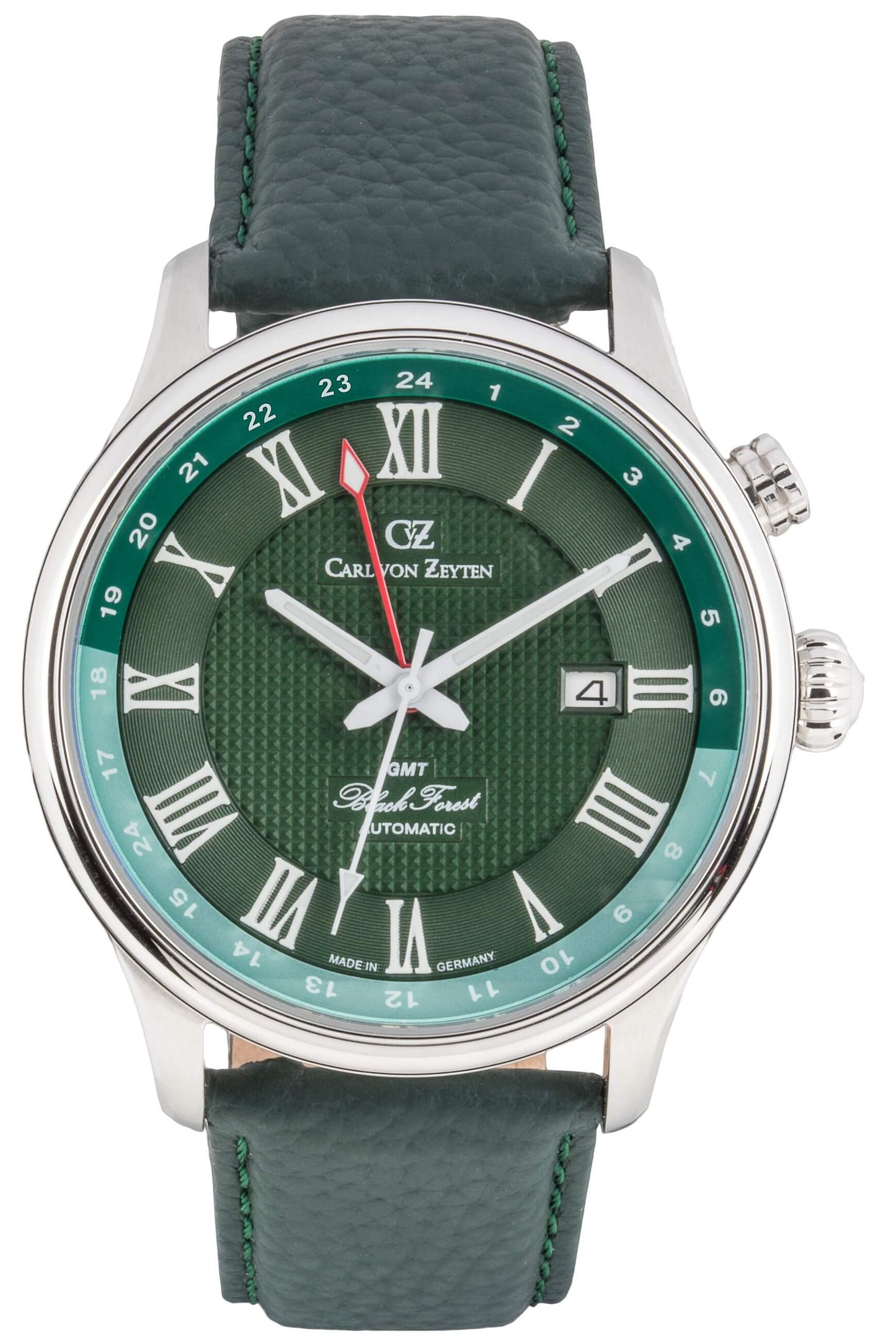 Carl von Zeyten Rench CVZ0087GRS Herrenuhr Grün • Automatikwerk Kaliber 620 • Saphirglas