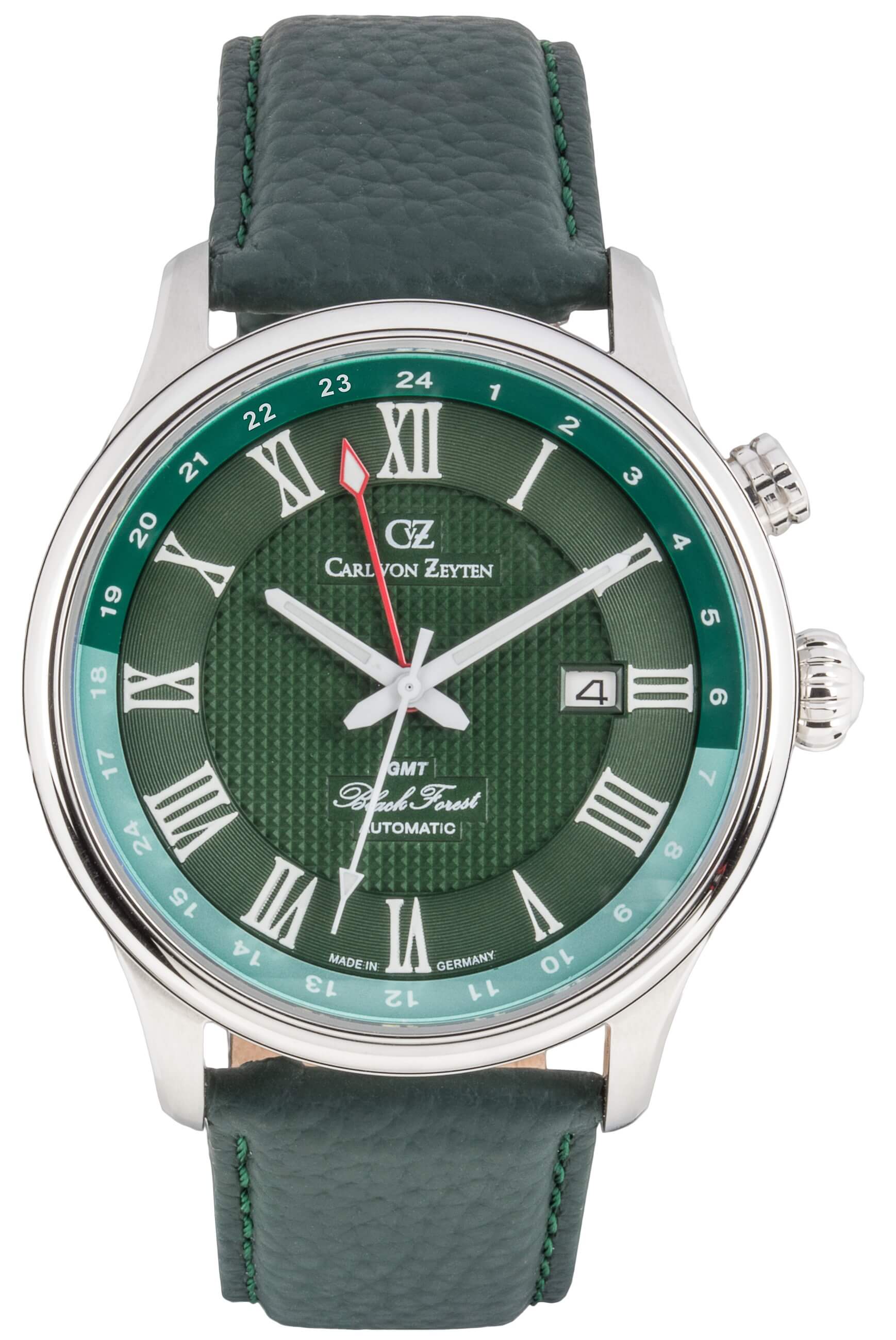 Carl von Zeyten Rench CVZ0087GRS Herrenuhr Grün • Automatikwerk Kaliber 620 • Saphirglas