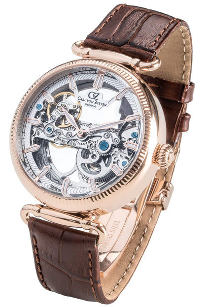 Carl von Zeyten Elzach CVZ0031RWHS Herren Armbanduhr • Skelettuhrwerk • Saphirglas