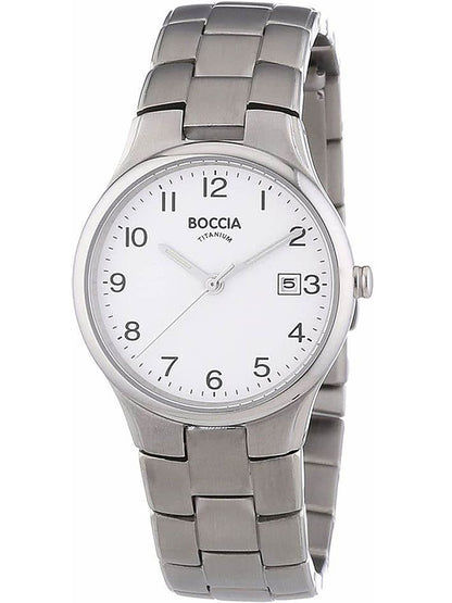 Boccia Titanium 3297-01 Damen Armbanduhr Silber • Reintitan-Gehäuse • Mineralglas