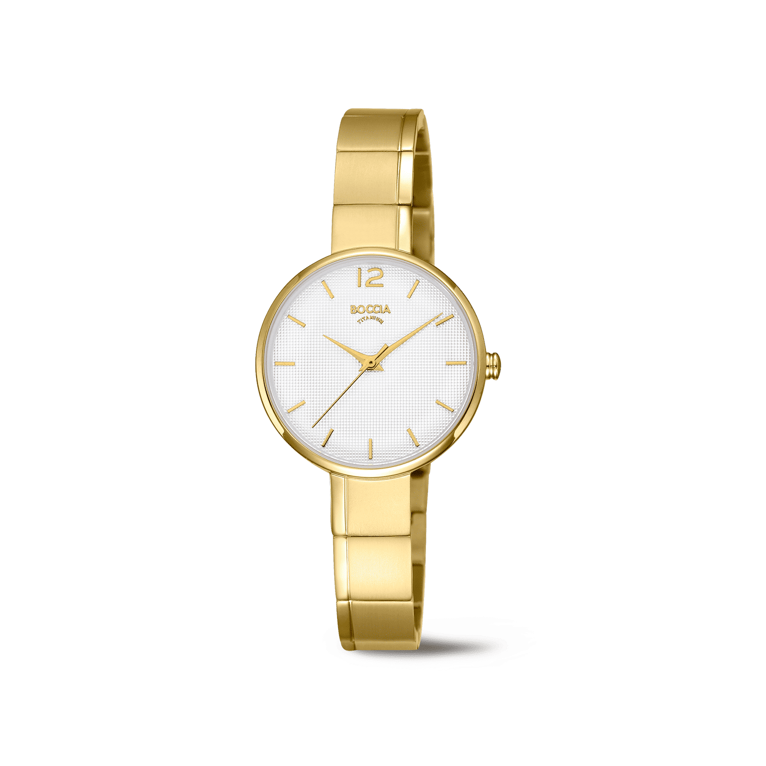 Boccia 3308-05 Damen Armbanduhr • Reintitan • Zweifarbig goldplattiert, Bild 2