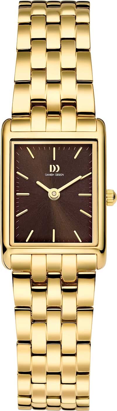 Danish Design 3320366 Damenuhr • Skandinavischer Minimalismus • Gold & Braun