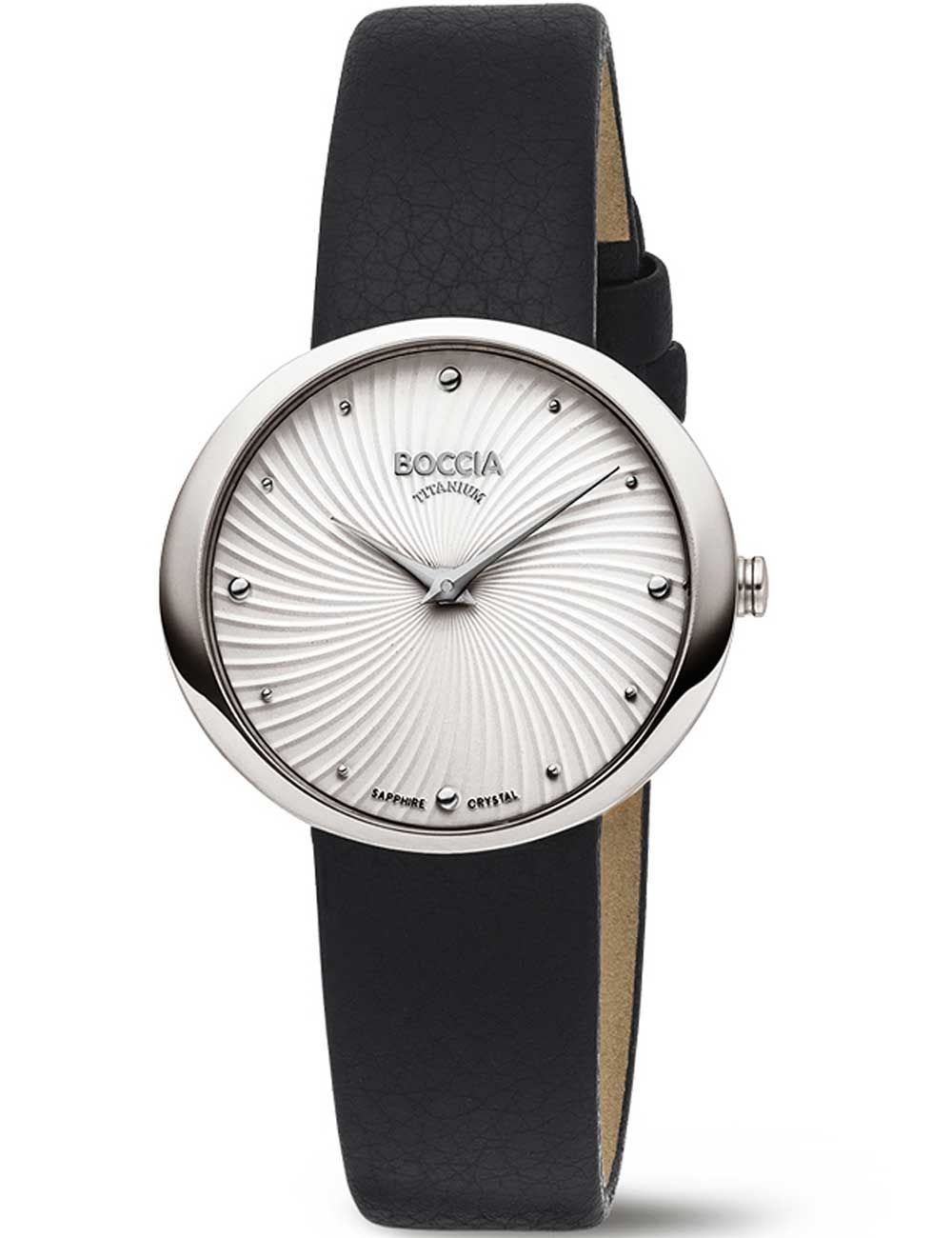 Boccia Trend 3364-01 Damen Armbanduhr Silber • Saphirglas • Titangehäuse
