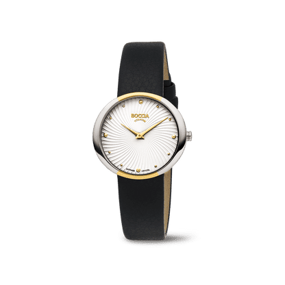 Boccia Titanium 3364-03 Damen Armbanduhr • Saphirglas • Titan teil-goldplattiert