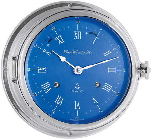 Hermle Wanduhr 18 cm Ø Messing • Mechanisches 8-Tage-Uhrwerk • Schiffsglockenschlag