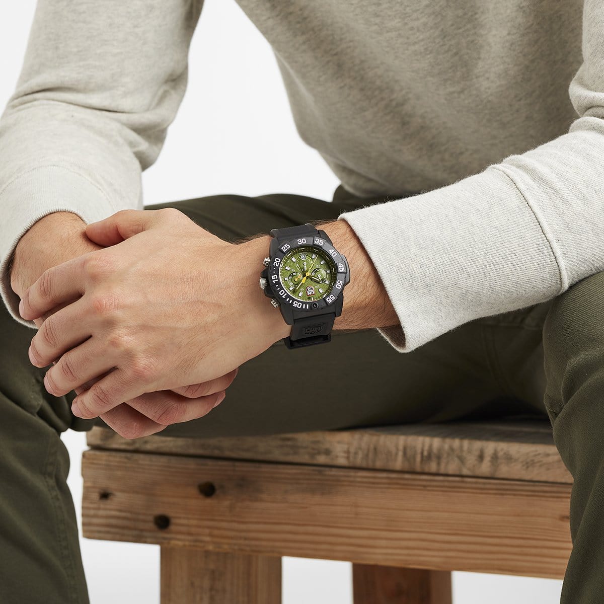 Luminox Navy SEAL XS.3597 Herren Armbanduhr Grün • Chronograph • 20 ATM Taucheruhr, Bild 4