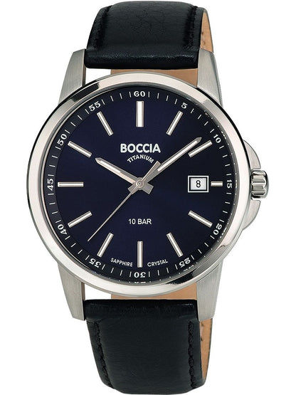 Boccia Titanium 3633-01 Herren Armbanduhr • Saphirglas • Titangehäuse