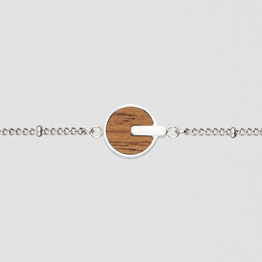 Opacity Armband mit rundem Holz Anhänger - Holzkern Modell: Jewelry
