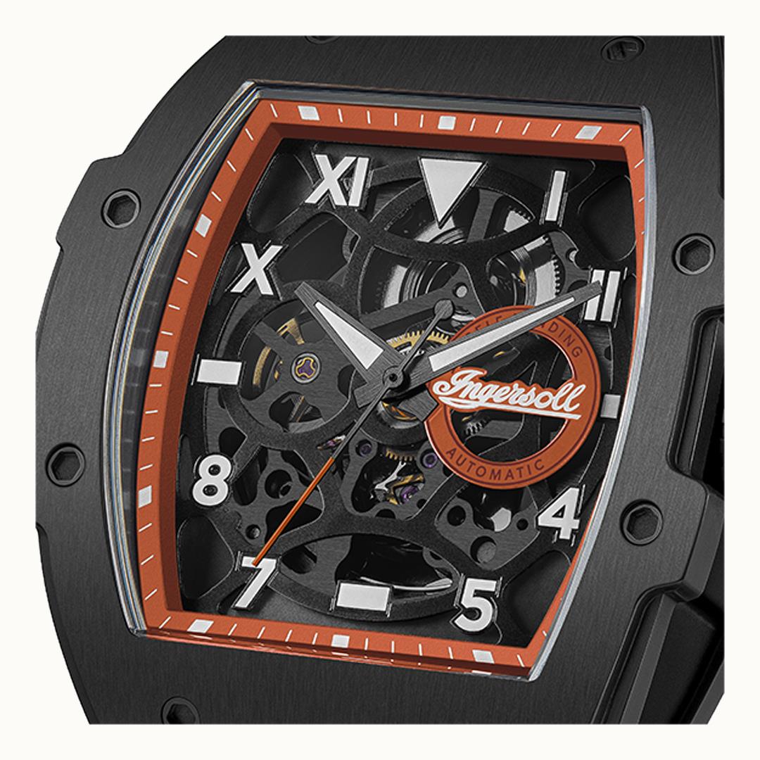 Ingersoll 1892 The Play I15304 Herren Armbanduhr Schwarz • Automatikwerk • Mineralgas kratzfest, Bild 2