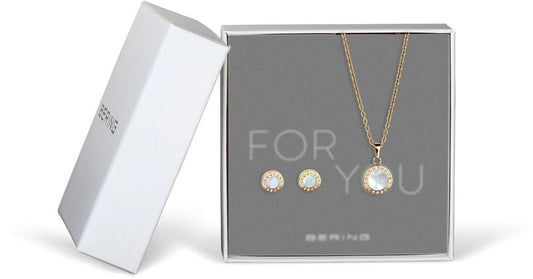 ForYou Set Necklace with Pendant and Stud Earrings - Bering Jewelry Model: 427-707-Gold