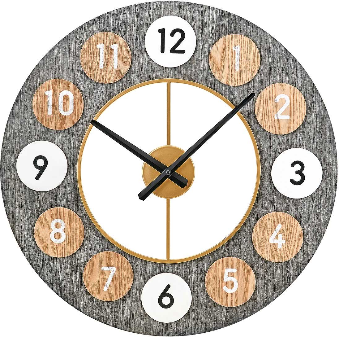 Atlanta Wall Clock Metal • Precise Quartz Movement • Timeless Design