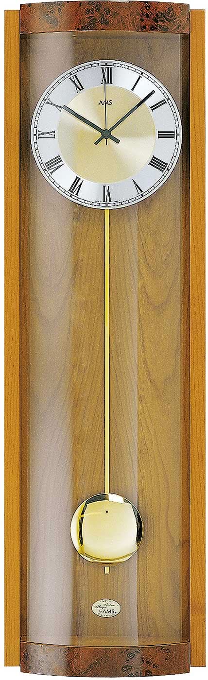 AMS Wooden Wall Clock • Radio-Controlled • Westminster Chime