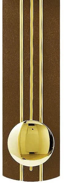 AMS Wanduhr 60x25x10 cm Holz • Präzises Funkuhrwerk • Edles Massivholzdesign